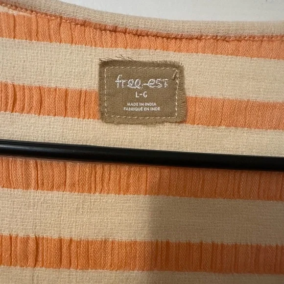 NWT Free People Free-est Ember Sleeved Mini Dress Orange Creamsicle LG - Picture 3 of 5